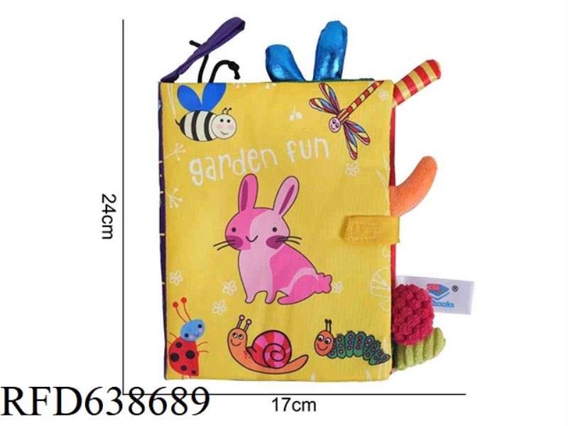 PLUSH TOY KIDSBOOKS TAIL BABB BOOK GARDEN ANIMAL CLOTH BOOK