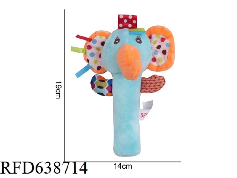 PLUSH TOY SKK RATTLE [BB STICK] ELEPHANT L-1I