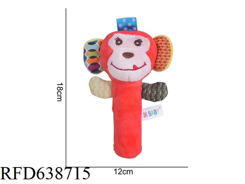 STUFFED ANIMAL SKK RATTLE [BB STICK] MONKEY L-1I