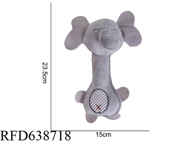 PLUSH BBSKY HAND GRAB BELL GREY LIKE NO COLOR CARD