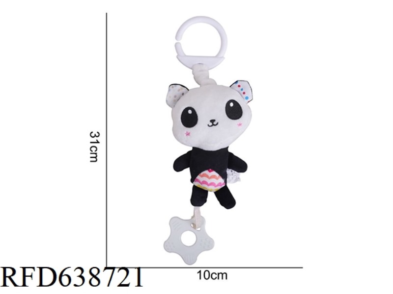 PLUSH TOY BBSKY TEETHER PENDANT 【 MUSIC 】 PANDA 【 BLACK AND WHITE 】