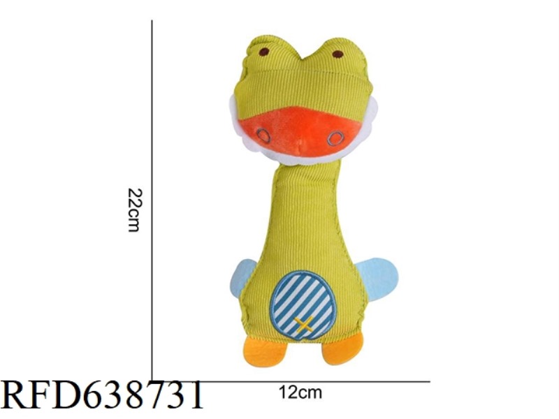 STUFFED BBSKY HAND GRAB BELL CROCODILE NO COLOR CARD