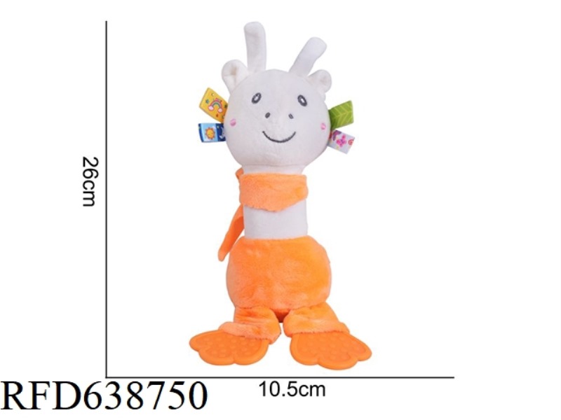 PLUSH TOY DOLERY COLORED TEETH-GLUE HAND-CRANKED ELK