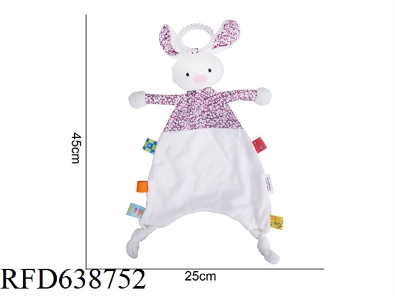 PLUSH TOY DOLERY HALF ROUND COMFORT TOWEL [WHITE RABBIT] H-3H