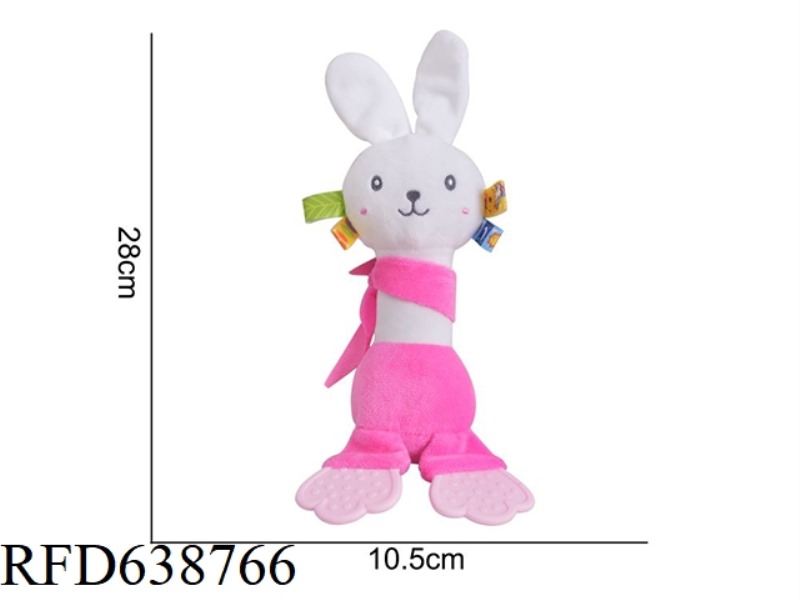 PLUSH TOY DOLERY COLORED GUM HAND CYLINDER RABBIT