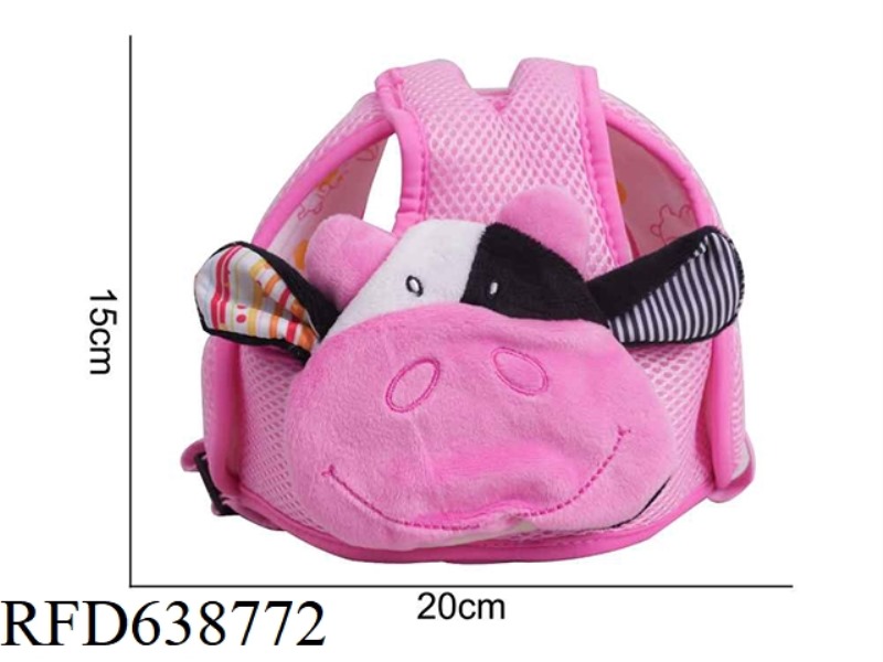 STUFFED ANIMAL DOLERY HELMET COW G-3B