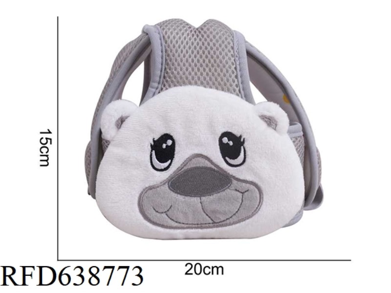 STUFFED ANIMAL DOLERY CAP WHITE BEAR G-3B