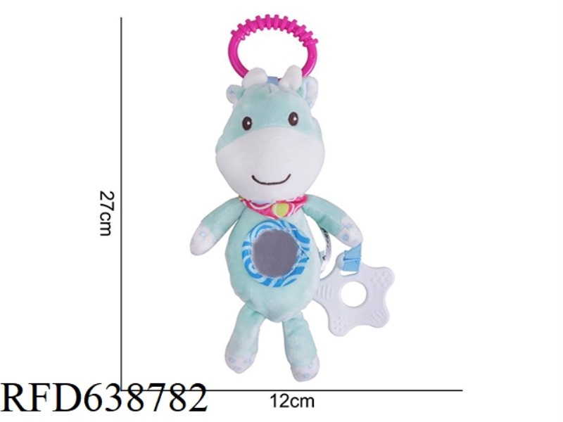 PLUSH TOY DOLERY WIND CHIMES MIRROR BED HANGING CYAN DEER G-6A