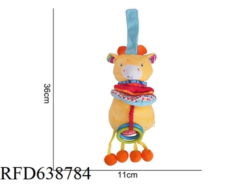 STUFFED ANIMAL DOLERY PULL BELL YELLOW FAWN [6] N-5,W-5