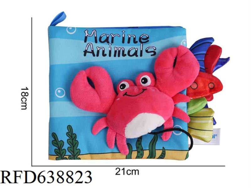 PLUSH TOY AIPINQI 【 THREE-DIMENSIONAL CLOTH BOOK 】 CRAB A-H2