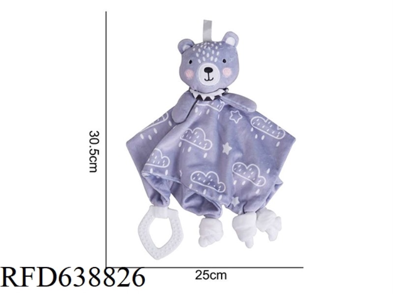 STUFFED ANIMAL AIPINQI NORDIC PACIFIER GRIZZLY BEAR [4] F-4C
