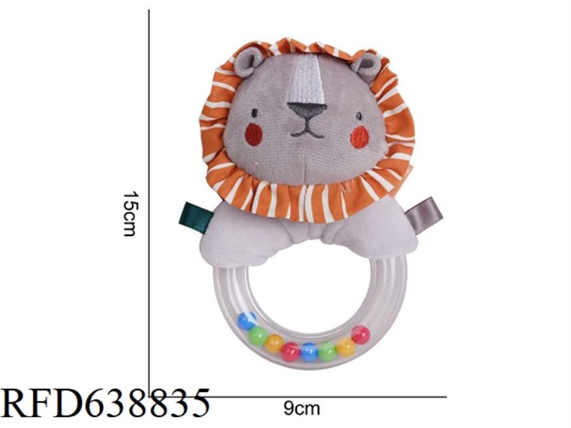 PLUSH TOY AIPINQI RUBBER RING HAND LION F-1J