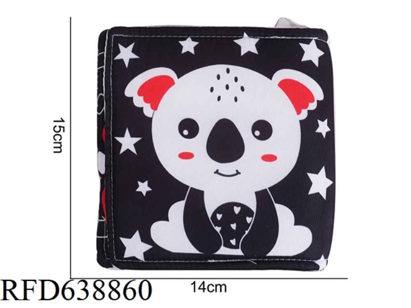 PLUSH TOY AIPINQI BLACK AND WHITE RED BED AROUND KOALA F-3F