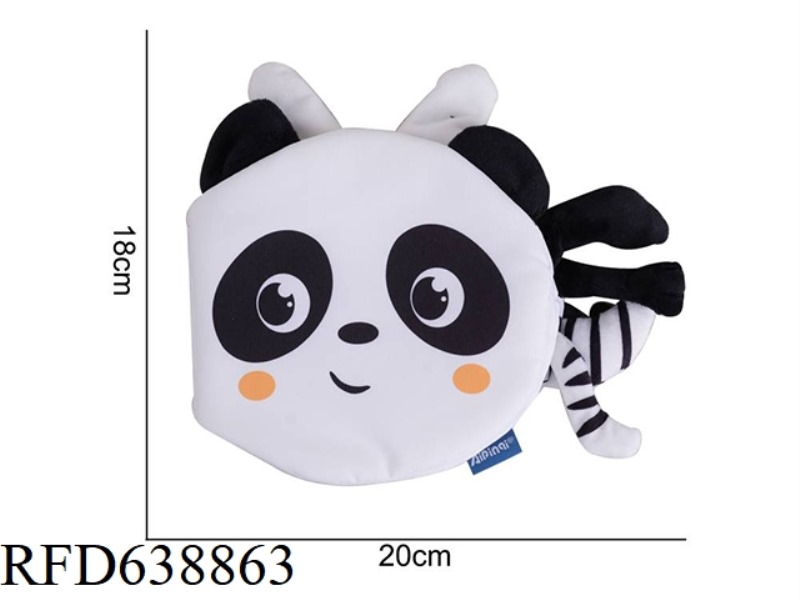 PLUSH TOY AIPINQI BLACK AND WHITE ANIMAL TAIL CLOTH BOOK PANDA