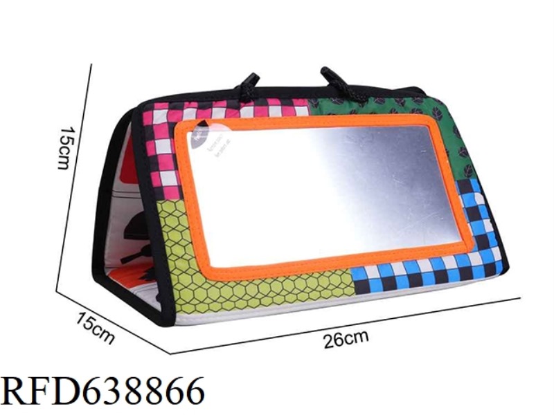 PLUSH TOY AIPINQI BLACK AND WHITE HAHA MIRROR [ORANGE EDGE] F-3K