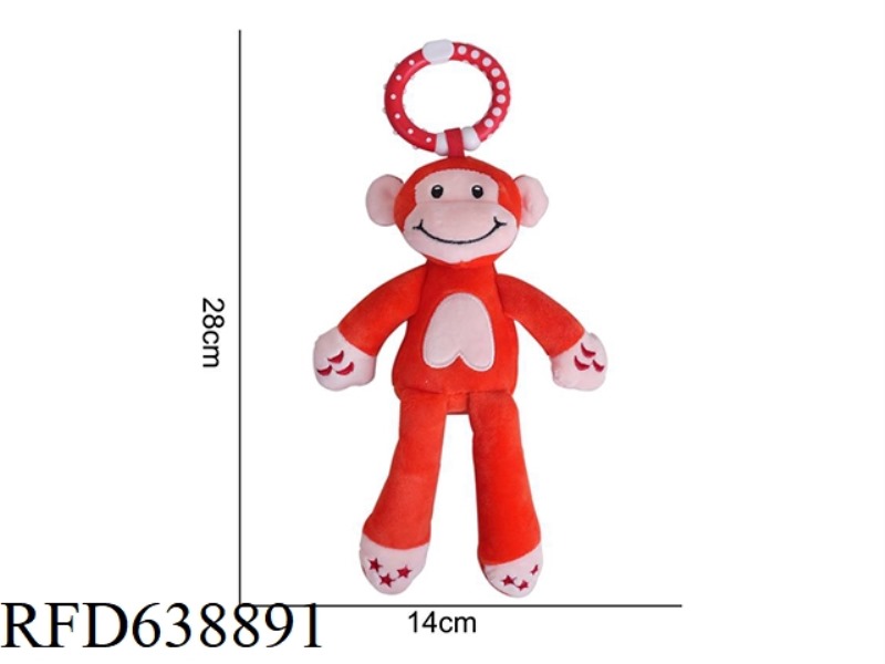 STUFFED ANIMAL MAMIBEBY WIND CHIMES RED MONKEY [19] J-3A