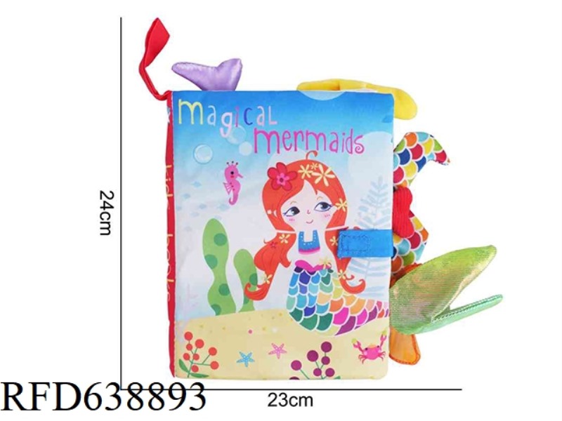 PLUSH KIDSBOOKS TAIL CLOTH BOOK MERMAID
