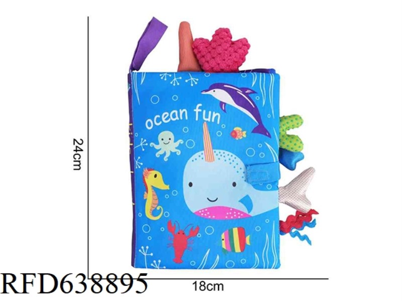 PLUSH TOY KIDSBOOKS TAIL CLOTH BOOK OCEAN 【 NEW 】