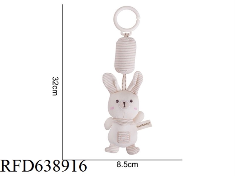 STUFFED ANIMAL MAMIBEBY ORGANIC COTTON WIND CHIME RABBIT