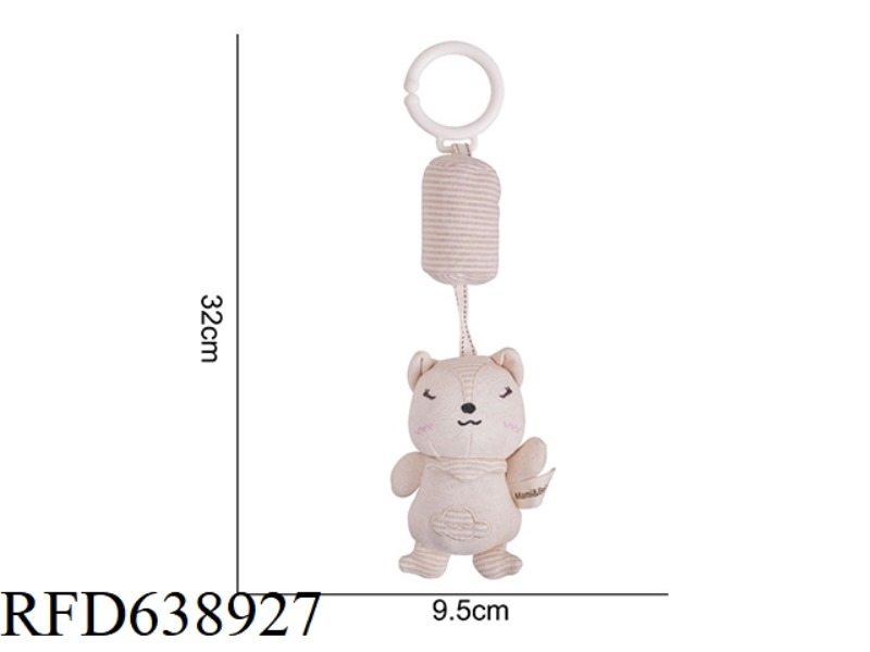 STUFFED ANIMAL MAMIBEBY ORGANIC COTTON WIND CHIMES FOX