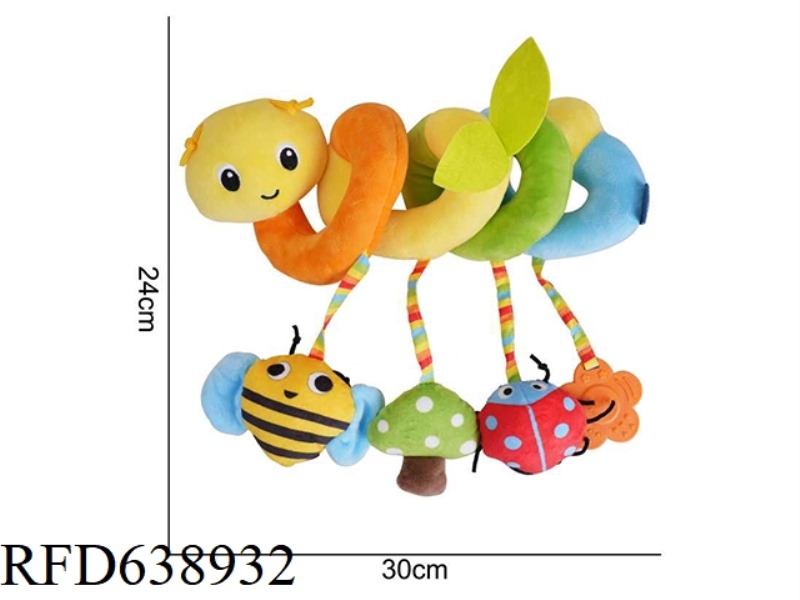 PLUSH TOY AIPINQI [COLOR BED WRAP] CATERPILLAR