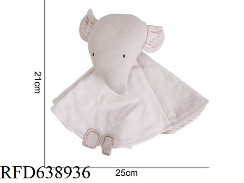 STUFFED ANIMAL MAMIBEBY ORGANIC COTTON COMFORTER ELEPHANT J-3G