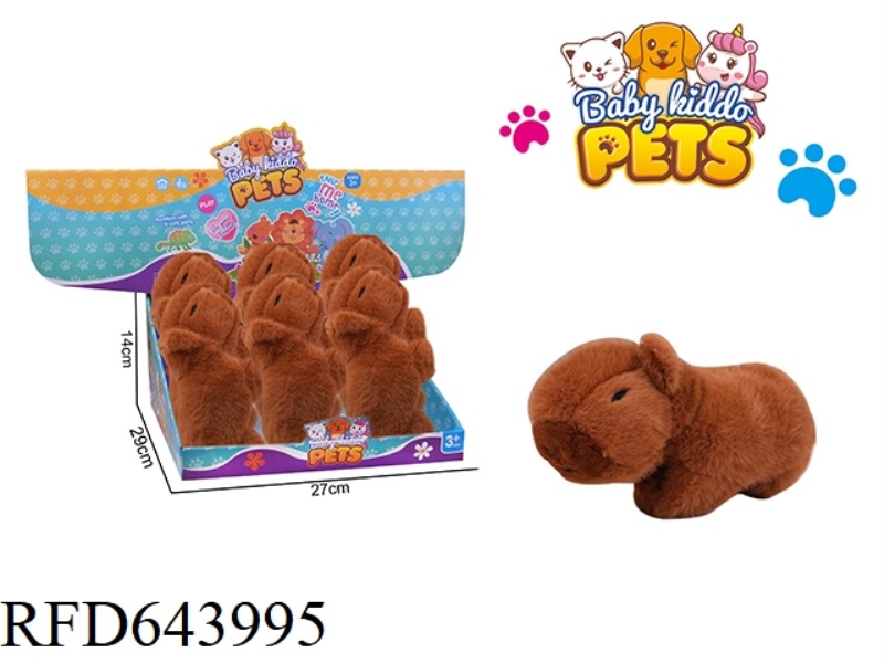PLUSH CAPIBALA SNAP RING 6PCS