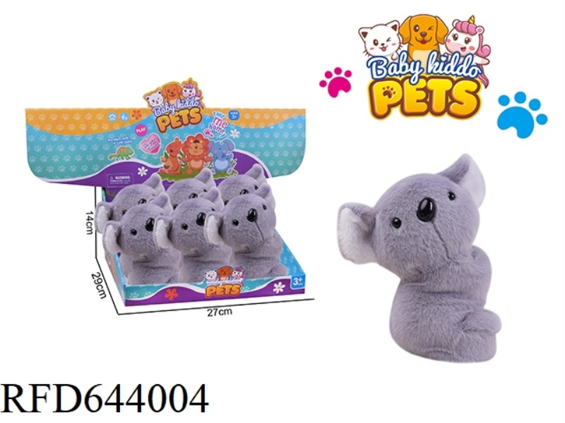 PLUSH GRAY KOALA LAP 6PCS