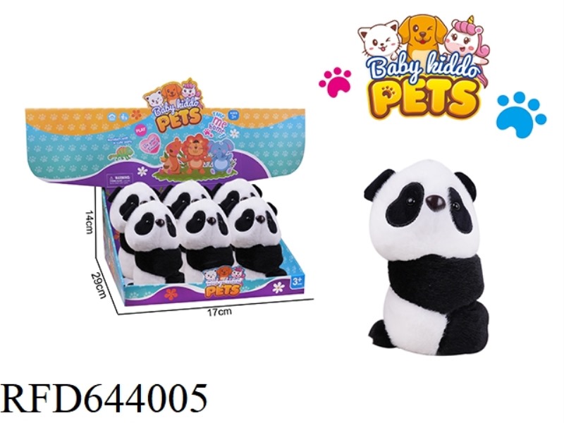 PLUSH STANDING GIANT PANDA SLAPPING CIRCLE 6PCS