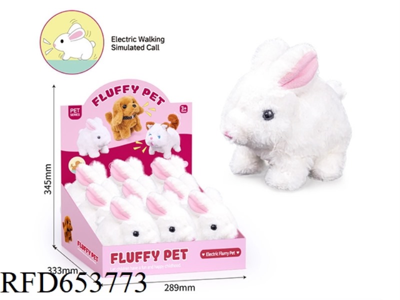 ELECTRIC PLUSH RABBIT 9PCS