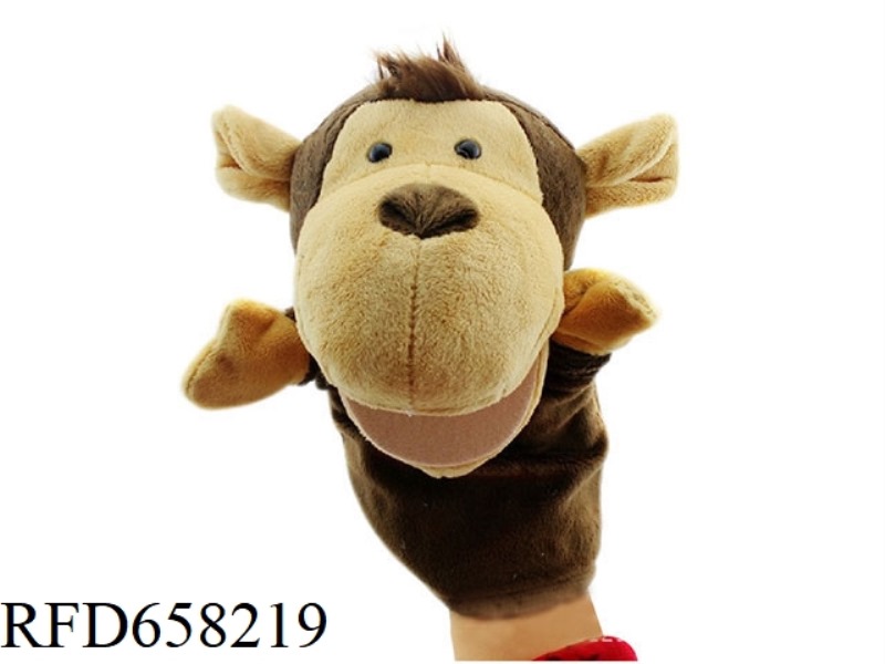 MONKEY CARTOON ANIMAL HAND PUPPET PLUSH DOLL