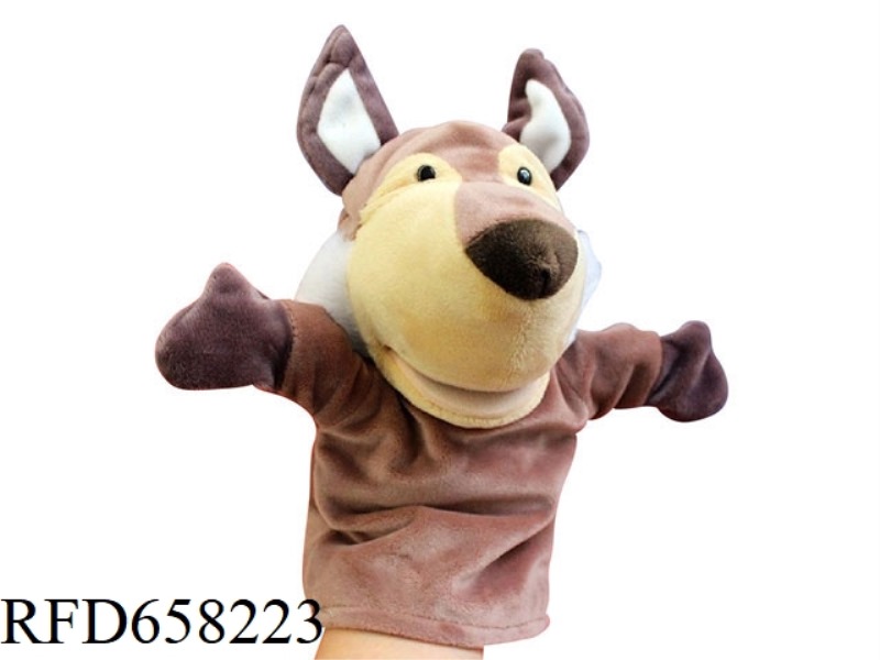 HUSKY CARTOON ANIMAL HAND PUPPET PLUSH DOLL