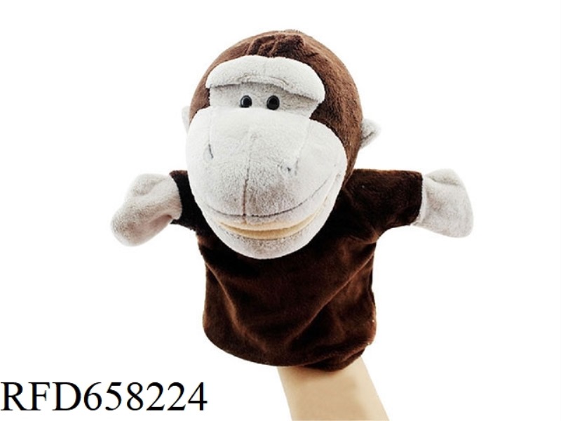 ORANGUTAN CARTOON ANIMAL HAND PUPPET PLUSH DOLL