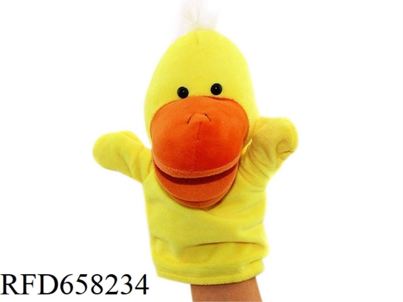 DUCK CARTOON ANIMAL HAND PUPPET PLUSH DOLL