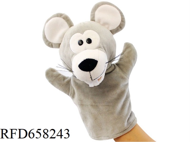 MOUSE CARTOON ANIMAL HAND PUPPET PLUSH DOLL