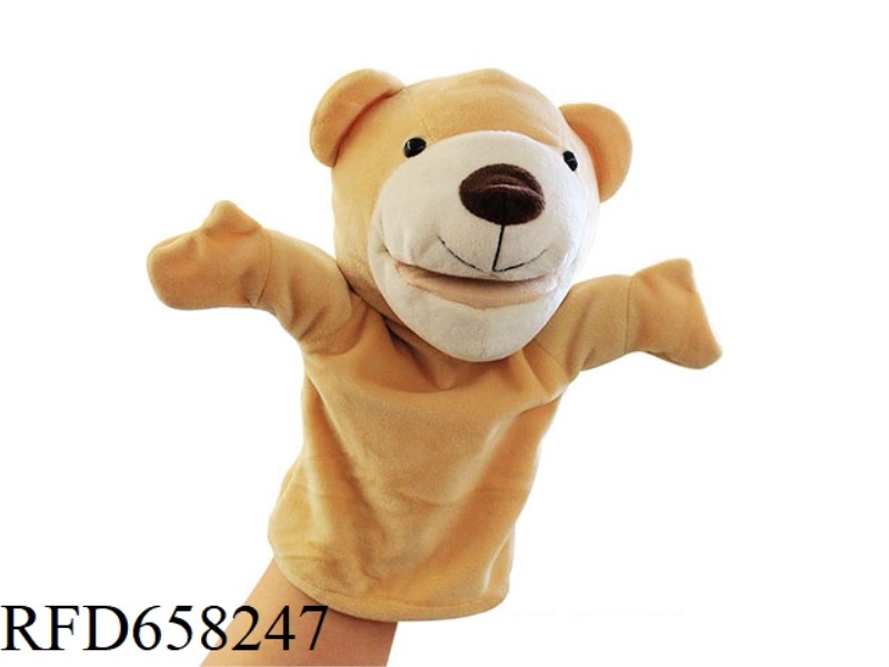 BEAR CARTOON ANIMAL HAND PUPPET PLUSH DOLL