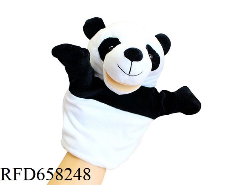 PANDA CARTOON ANIMAL HAND PUPPET PLUSH DOLL