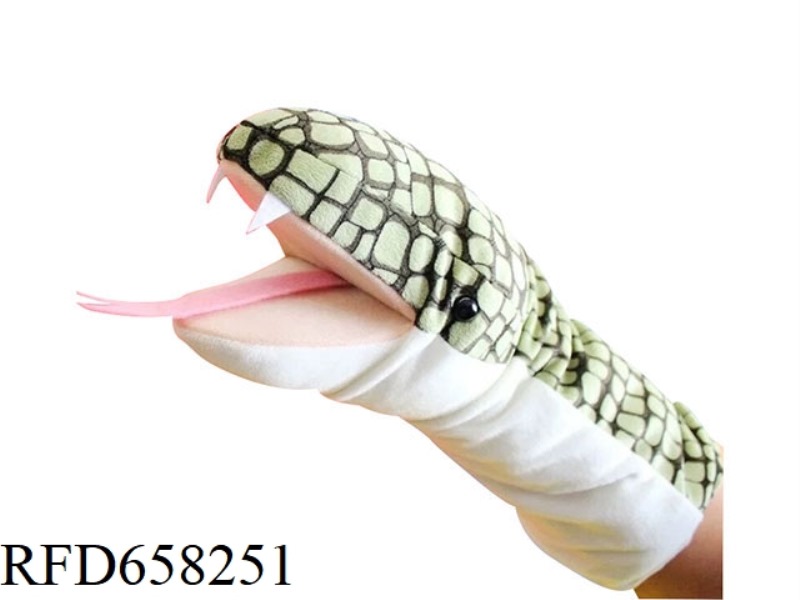 SNAKE CARTOON ANIMAL HAND PUPPET PLUSH DOLL