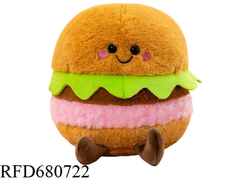 A 16CM STUFFED HAMBURGER