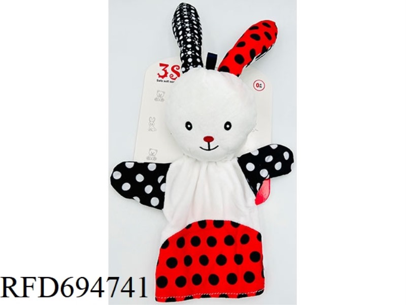 SEVEN NEW BLACK AND WHITE HAND PUPPETS