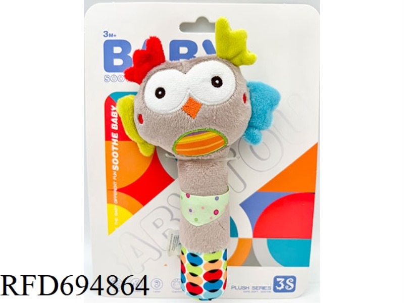 THE CAT-HEADED EAGLE IS HOLDING A BB STICK