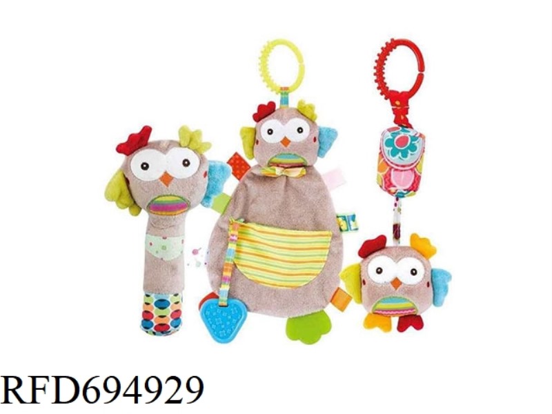 OWL CLASSIC RATTLE SET