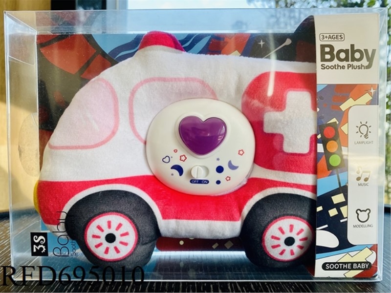 SOOTHING MUSIC, LIGHTS, PLUSH AMBULANCE