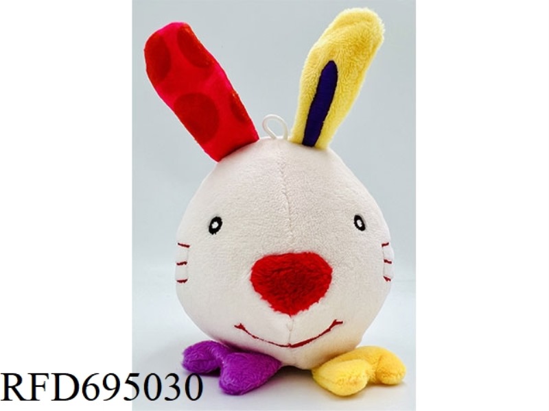 THE RABBIT PLUSH SLOWLY BOUNCES BACK