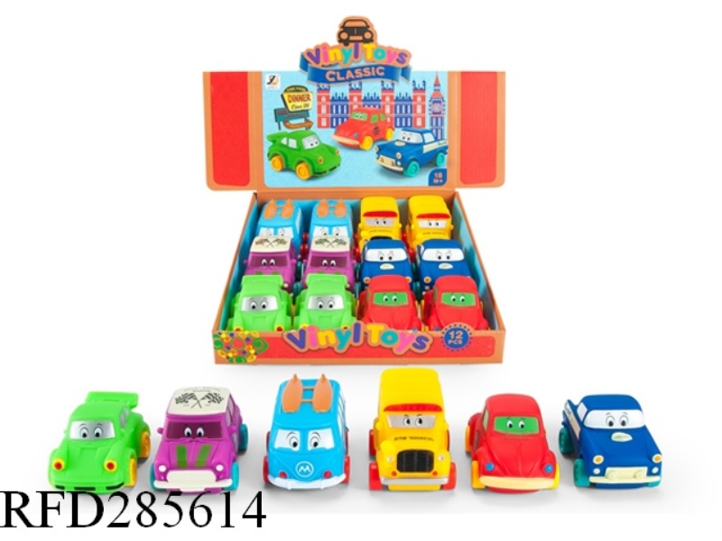 PORCELAIN ENAMEL BUBBLE CAR 12PCS