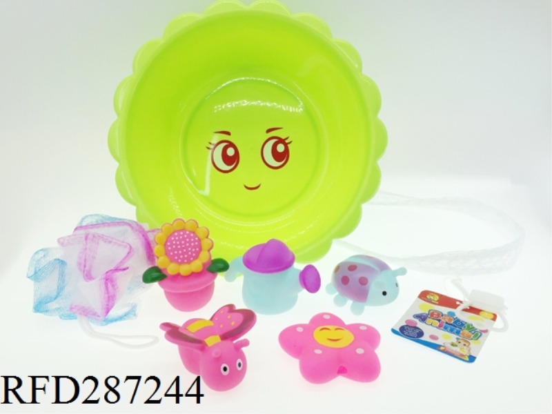 6PCS EVADE GLUE ANIMALS WITH FLOWER POT