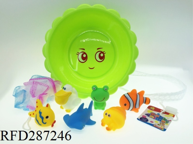 7PCS EVADE GLUE ANIMALS WITH FLOWER POT