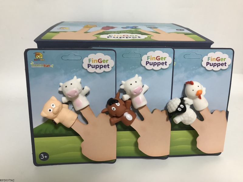 16PCS OF 2 ANIMAL FINGER SETS (3 MIXED SETS)