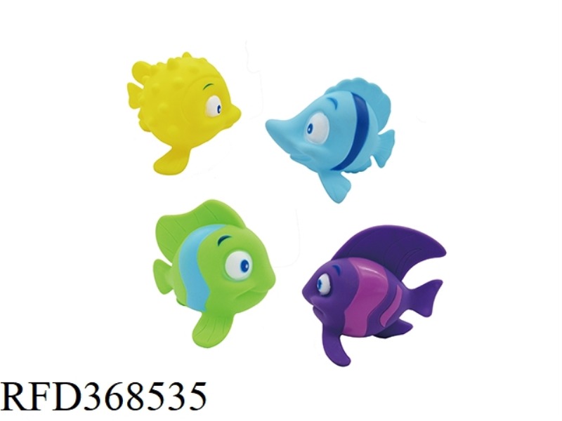 4 MARINE FISHES (VINYL BATH)