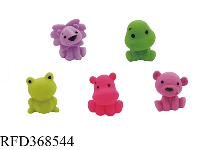 5 VINYL BATH ANIMALS
